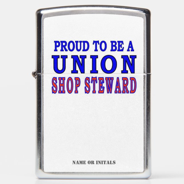 SHOP STEWARD ZIPPO LIGHTER (Front)