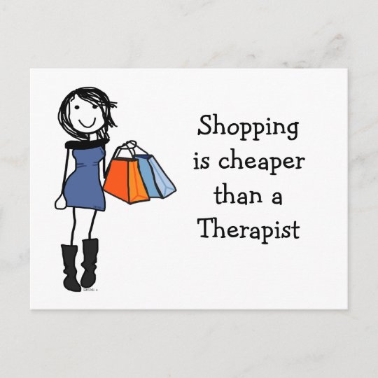 Shop til u drop Postcard Invite | Zazzle.com