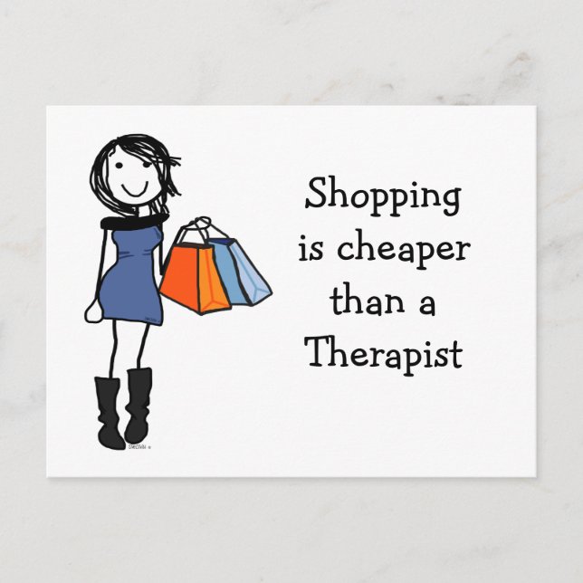 Shop til u drop Postcard Invite (Front)