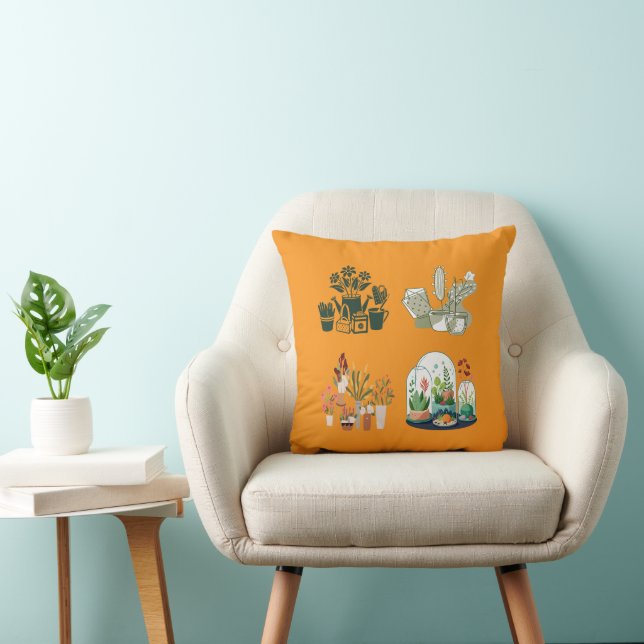 Shop Unique Gifts for Plant Lovers  Throw Pillow (Chair)