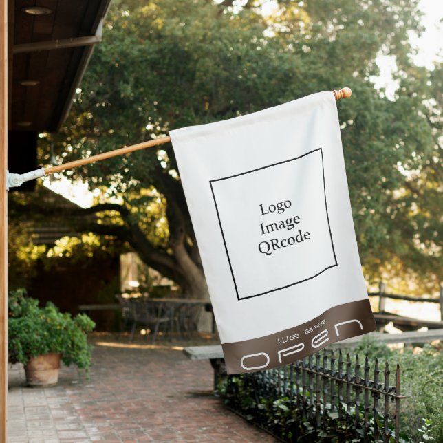 Shop White Weatherproof Personalized House Flag (In SItu)