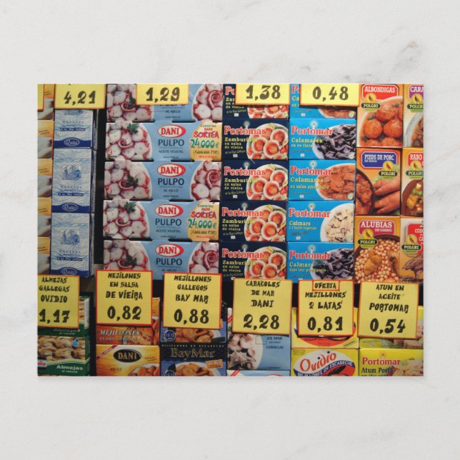 Shop window, Barcelona, Spain Postcard (Front)