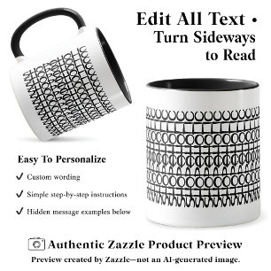 Shopaholic Hidden Message 131BW Funny Quote Mug