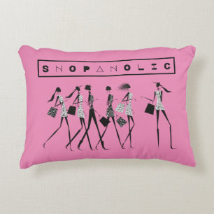 Shopaholic Throw Pillow