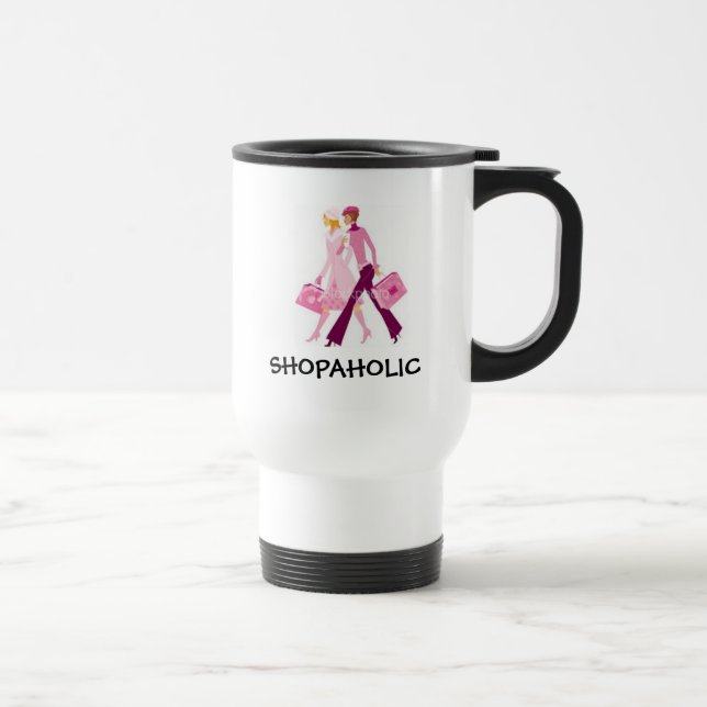 Shopaholic Travel Mug (Right)