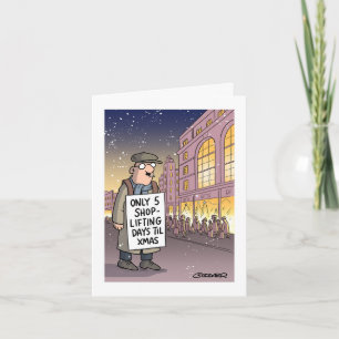 Shoplifting days til Christmas Card