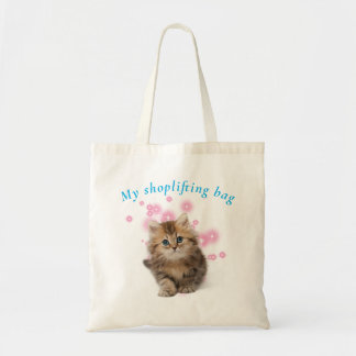 SHOPLIFTING KITTEN TOTE BAG