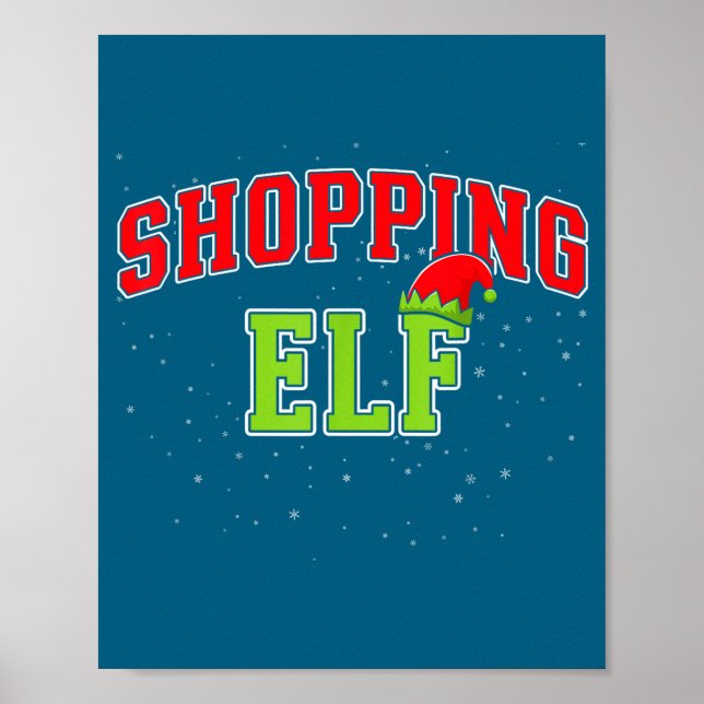 Shopng Elf Christmas Family Matching Group Xmas Sh Poster (Front)