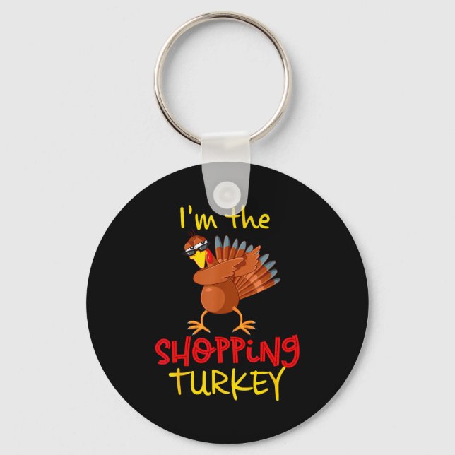 Shopng Turkey Matching Family Group Thanksgiving P Keychain (Front)