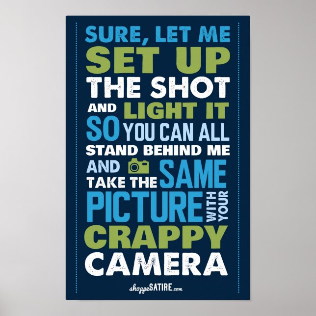 Shoppe Satire - Humor for Photographers Poster (Front)
