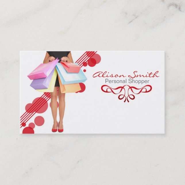 Shopper personnel business card (Front)