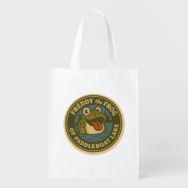 Shopping Bag Freddy Frog of Paddleboat Lake (Front)