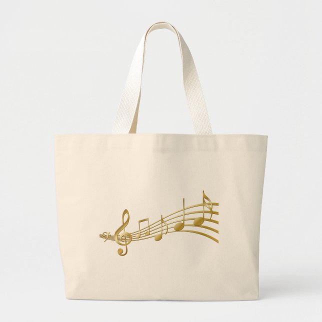 Shopping bag with musical notes (Front)