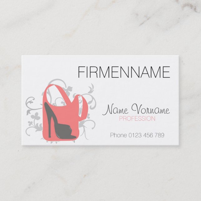 shopping business card (Front)