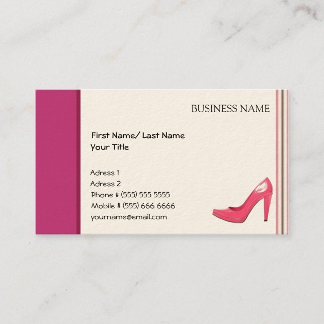 Shopping Business Card (Front)