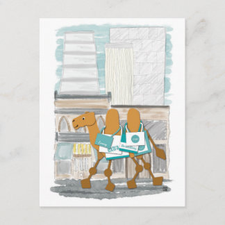 Shopping Camel Postcard 10-pack