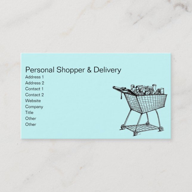 Shopping Cart Business Card (Front)