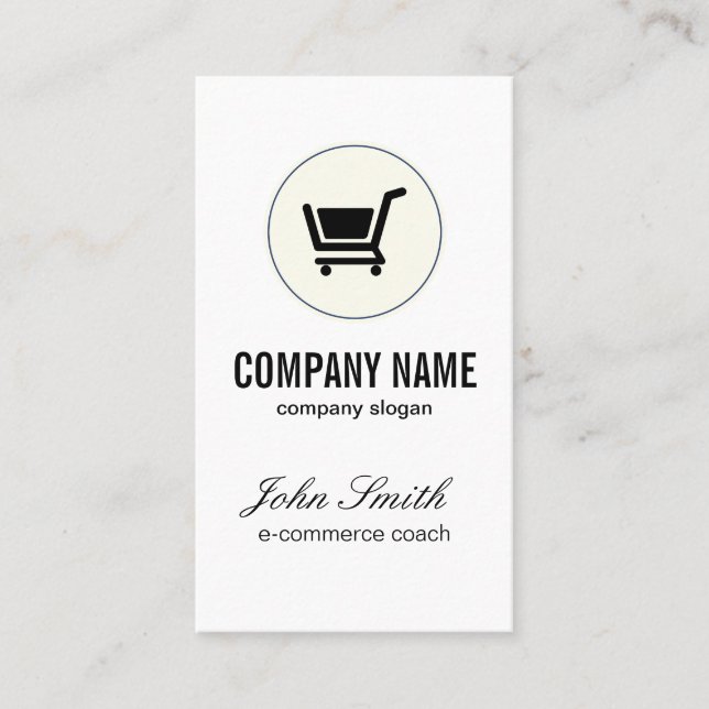 Shopping Cart / E commerce Business Card (Front)