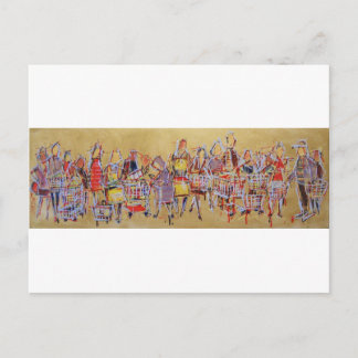 Shopping Cart Tango stock the kitchen retro dance Postcard