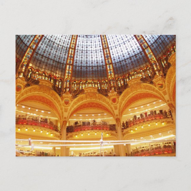 Shopping center in Paris Postcard (Front)