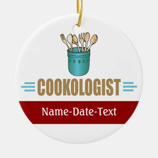 Shopping Ceramic Ornament (Front)