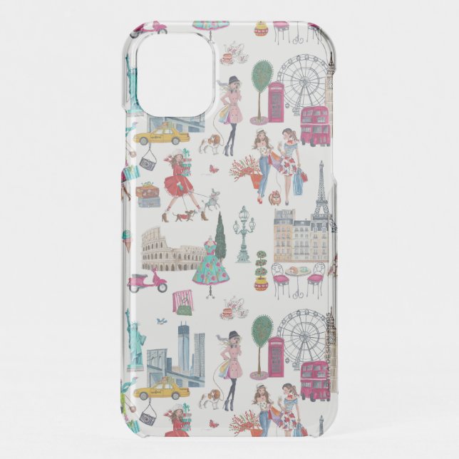 Shopping City Girl | Clearly Deflector iPhone Case (Back)