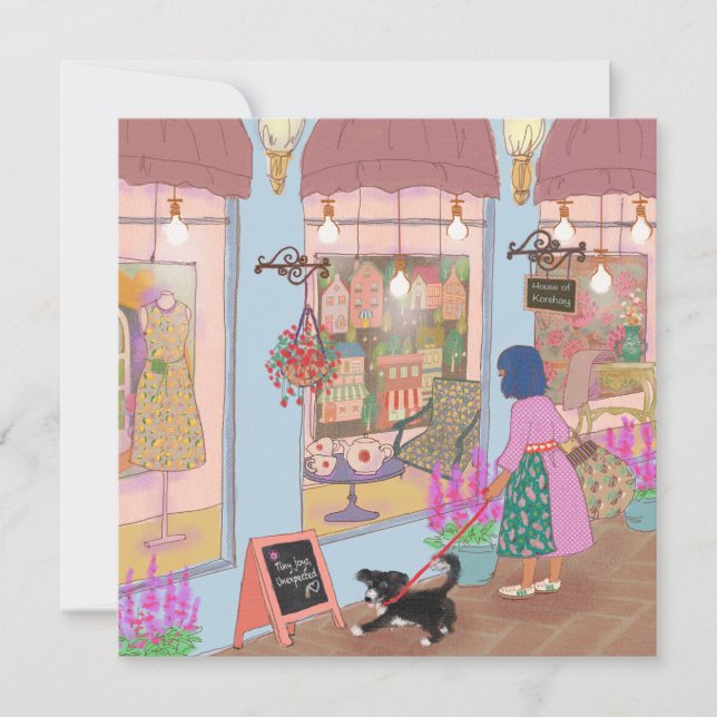 Shopping Day in LALATOWN Invitation (Front)