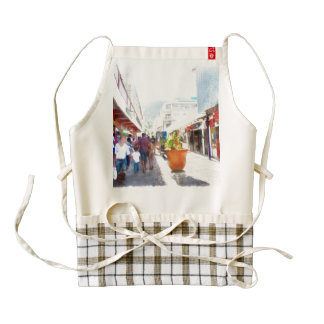 Shopping district zazzle HEART apron