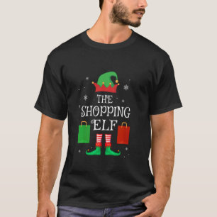 Shopping Elf Family Matching Group Christmas Shopp T-Shirt