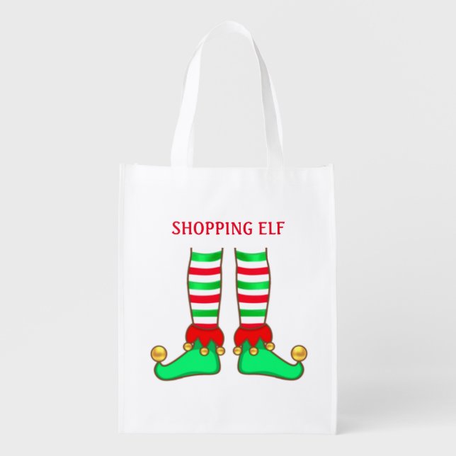 Shopping Elf Grocery Bag (Front)