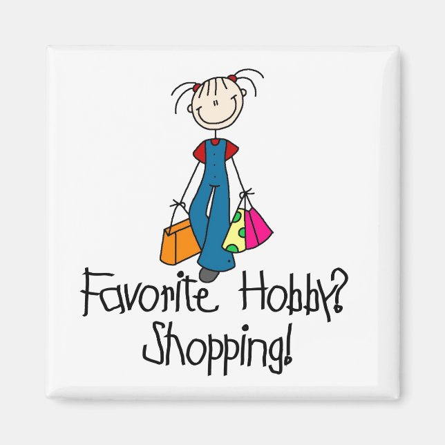 Shopping Favorite Hobby Magnet (Front)