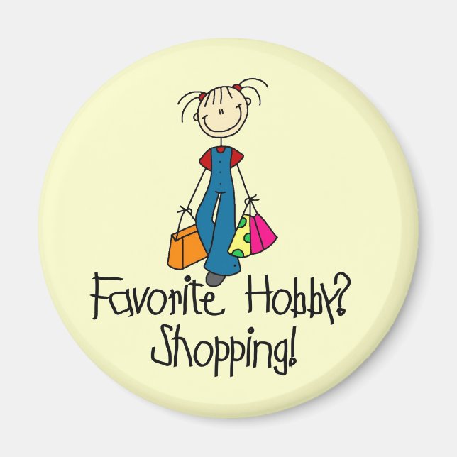 Shopping Favorite Hobby Magnet (Front)