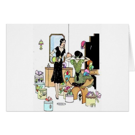 Shopping for hats cards (Front Horizontal)