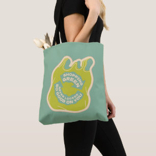 Shopping Green Tote Bag