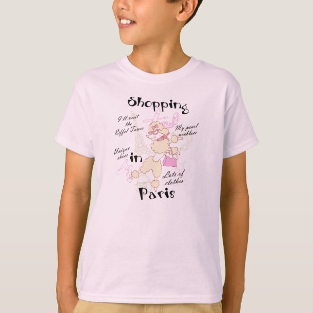 Shopping in Paris T-Shirt (Front)