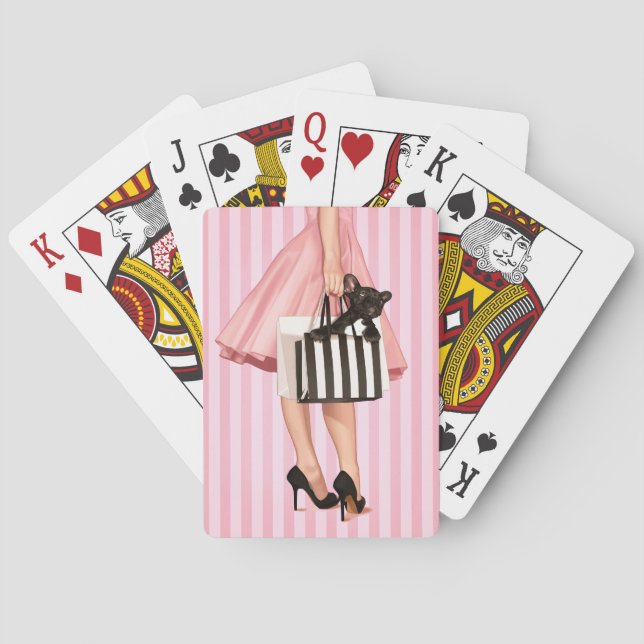 Shopping in the 50’s poker cards (Back)