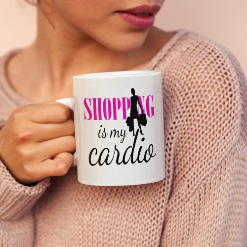 Shopping Is My Cardio Graphic Print v1 Coffee Mug