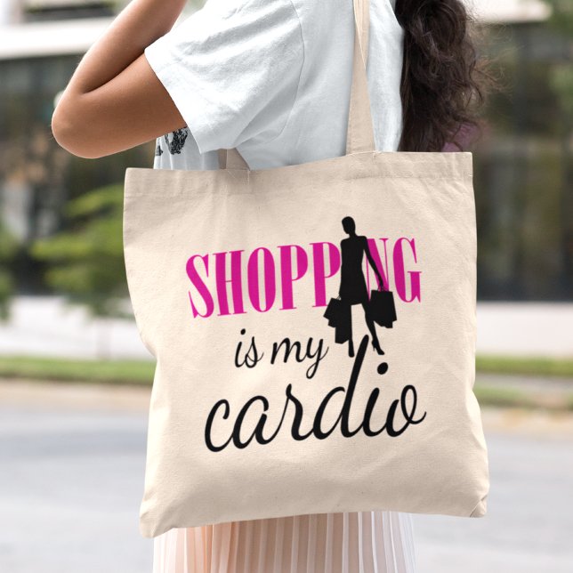 Shopping Is My Cardio Graphic Print (v1) Tote Bag (Creator Uploaded)