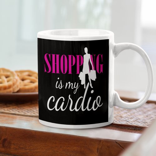 Shopping Is My Cardio Graphic Print v2 Coffee Mu Coffee Mug