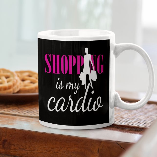 Shopping Is My Cardio Graphic Print (v2) Coffee Mu Mug (Creator Uploaded)