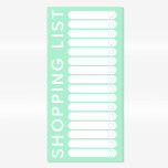 Shopping List Bright Green Magnetic Notepad<br><div class="desc">Bright green shopping list magnetic notepad with checkboxes. A handy shopping list for the refrigerator door. No more forgetting to buy things. Fill in, tear off and check off your items at the grocery store. A great gift idea for lovers of green, for scatterbrained ladies, for girlfriends, sisters, mums, aunties,...</div>