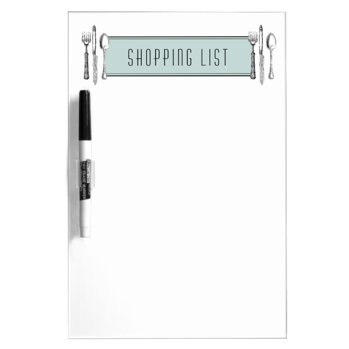 Shopping List Dry Erase Board