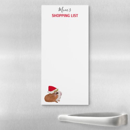 shopping list guinea pig magnetic notepad