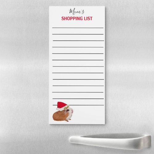 shopping list guinea pig magnetic notepad