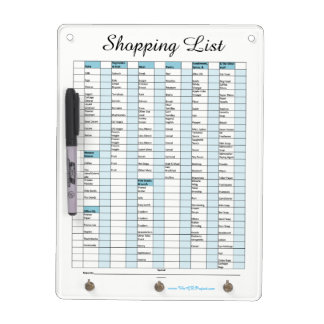 Shopping List & Key Attachment! Dry Erase Board