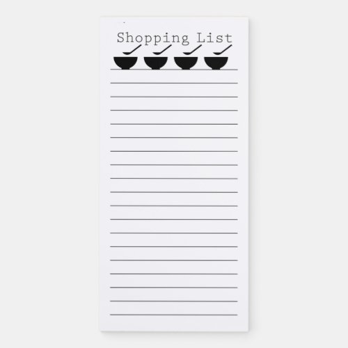 Shopping List Magnetic Notepad