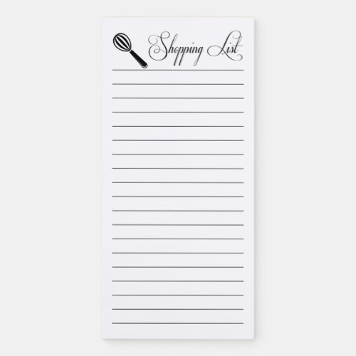 Shopping List Magnetic Notepad