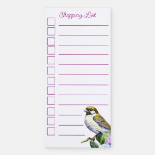 Shopping List Magnetic Notepad