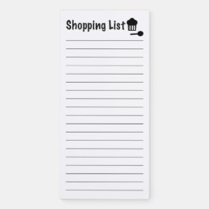 Shopping List Magnetic Notepad