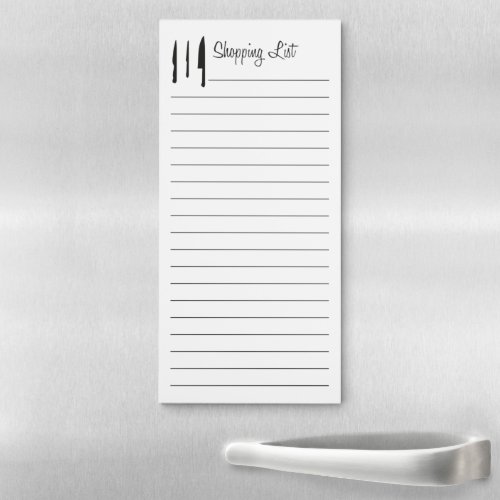 shopping list magnetic notepad